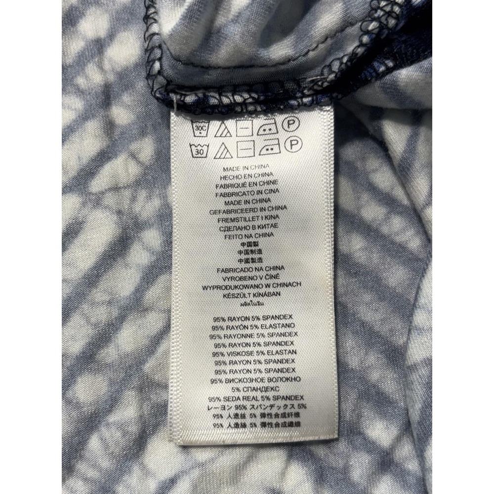MICHAEL Michael Kors Skirt Womens 1X Plus Blue Geometric Print Maxi Long Jersey - Picture 6 of 11